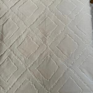 Shabby Chic Diamond Tuft bohemian pink shower curtain